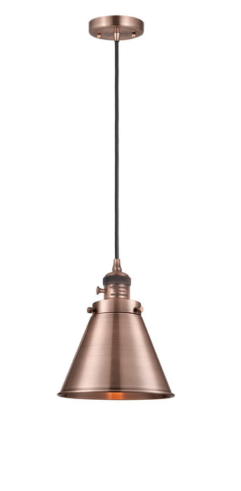 Innovations - 201CSW-AC-M13-AC - One Light Mini Pendant - Franklin Restoration - Antique Copper