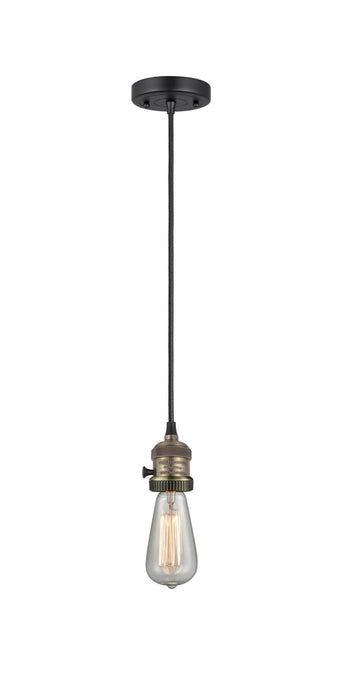 Innovations - 201CSW-BAB - One Light Mini Pendant - Franklin Restoration - Black Antique Brass