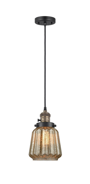 Innovations - 201CSW-BAB-G146 - One Light Mini Pendant - Franklin Restoration - Black Antique Brass