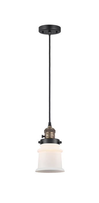 Innovations - 201CSW-BAB-G181S - One Light Mini Pendant - Franklin Restoration - Black Antique Brass