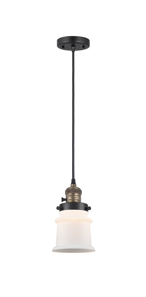 Innovations - 201CSW-BAB-G181S-LED - LED Mini Pendant - Franklin Restoration - Black Antique Brass