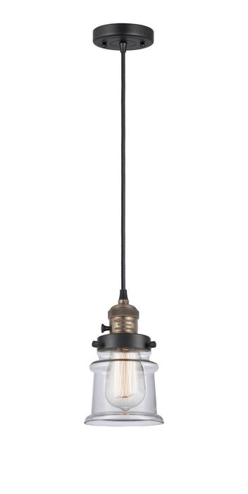 Innovations - 201CSW-BAB-G182S - One Light Mini Pendant - Franklin Restoration - Black Antique Brass