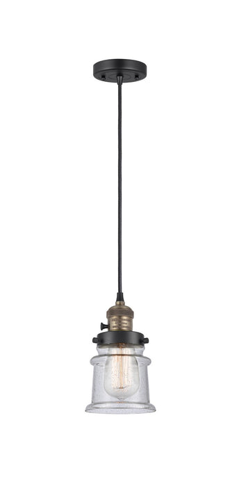 Innovations - 201CSW-BAB-G184S - One Light Mini Pendant - Franklin Restoration - Black Antique Brass