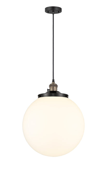 Innovations - 201CSW-BAB-G201-14 - One Light Mini Pendant - Franklin Restoration - Black Antique Brass