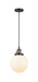 Innovations - 201CSW-BAB-G201-8 - One Light Mini Pendant - Franklin Restoration - Black Antique Brass