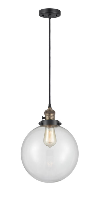 Innovations - 201CSW-BAB-G202-10 - One Light Mini Pendant - Franklin Restoration - Black Antique Brass