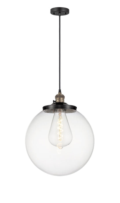 Innovations - 201CSW-BAB-G202-14 - One Light Mini Pendant - Franklin Restoration - Black Antique Brass