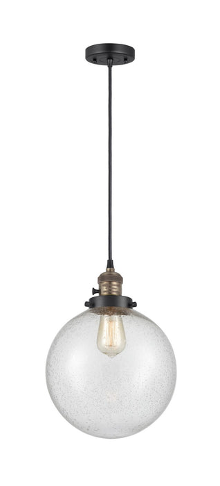 Innovations - 201CSW-BAB-G204-10 - One Light Mini Pendant - Franklin Restoration - Black Antique Brass