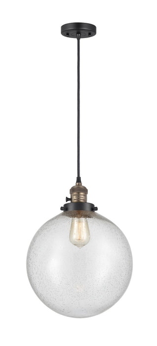 Innovations - 201CSW-BAB-G204-12 - One Light Mini Pendant - Franklin Restoration - Black Antique Brass