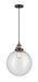 Innovations - 201CSW-BAB-G204-12 - One Light Mini Pendant - Franklin Restoration - Black Antique Brass