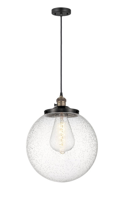 Innovations - 201CSW-BAB-G204-14 - One Light Mini Pendant - Franklin Restoration - Black Antique Brass