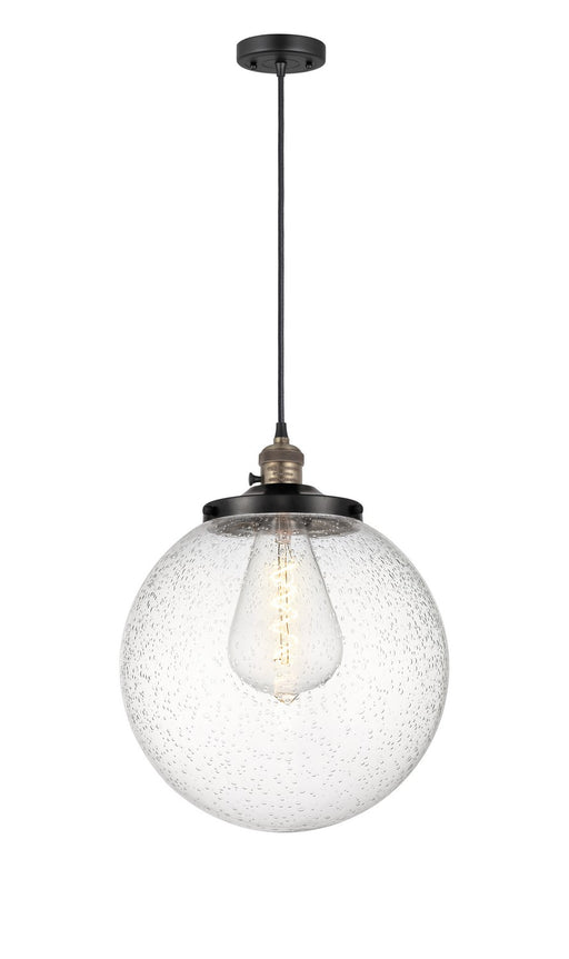 Innovations - 201CSW-BAB-G204-14 - One Light Mini Pendant - Franklin Restoration - Black Antique Brass