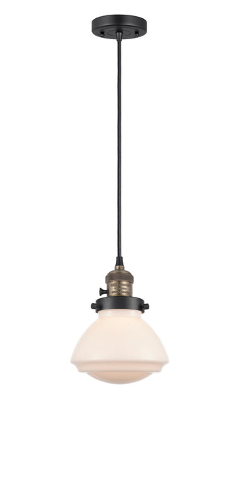 Innovations - 201CSW-BAB-G321 - One Light Mini Pendant - Franklin Restoration - Black Antique Brass