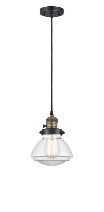 Innovations - 201CSW-BAB-G322 - One Light Mini Pendant - Franklin Restoration - Black Antique Brass