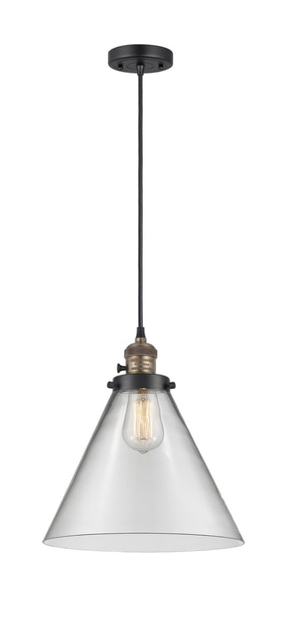 Innovations - 201CSW-BAB-G42-L-LED - LED Mini Pendant - Franklin Restoration - Black Antique Brass