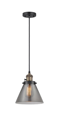 Franklin Restoration LED Mini Pendant Black Antique Brass