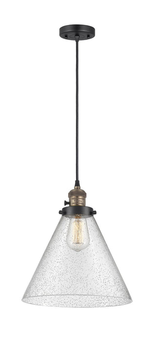 Innovations - 201CSW-BAB-G44-L - One Light Mini Pendant - Franklin Restoration - Black Antique Brass