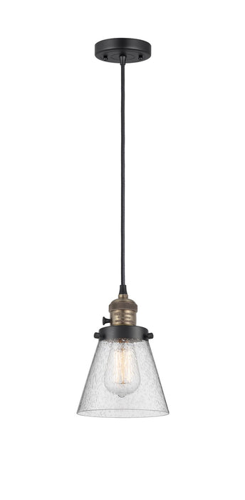 Innovations - 201CSW-BAB-G64 - One Light Mini Pendant - Franklin Restoration - Black Antique Brass