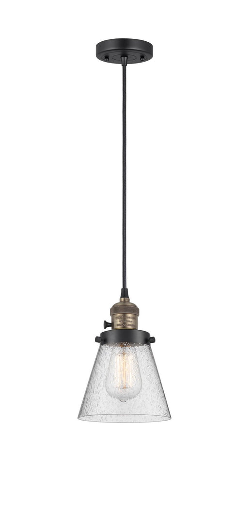 Innovations - 201CSW-BAB-G64 - One Light Mini Pendant - Franklin Restoration - Black Antique Brass