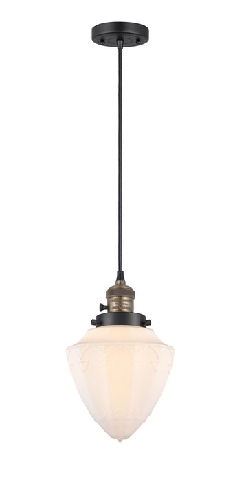 Innovations - 201CSW-BAB-G661-7 - One Light Mini Pendant - Franklin Restoration - Black Antique Brass