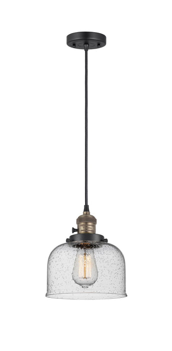 Innovations - 201CSW-BAB-G74 - One Light Mini Pendant - Franklin Restoration - Black Antique Brass