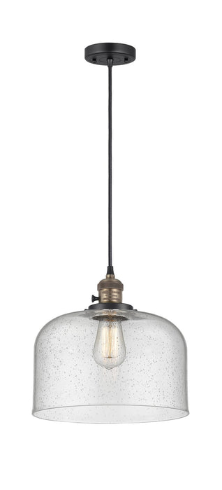 Innovations - 201CSW-BAB-G74-L - One Light Mini Pendant - Franklin Restoration - Black Antique Brass