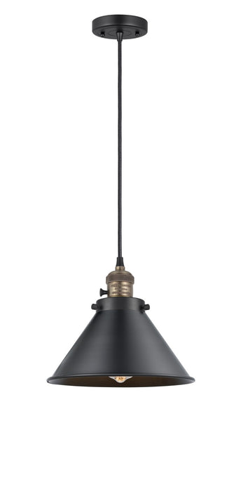 Innovations - 201CSW-BAB-M10-BK - One Light Mini Pendant - Franklin Restoration - Black Antique Brass