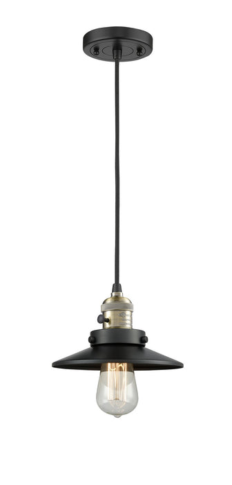 Innovations - 201CSW-BAB-M6 - One Light Mini Pendant - Franklin Restoration - Black Antique Brass