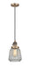 Innovations - 201CSW-BB-G142 - One Light Mini Pendant - Franklin Restoration - Brushed Brass