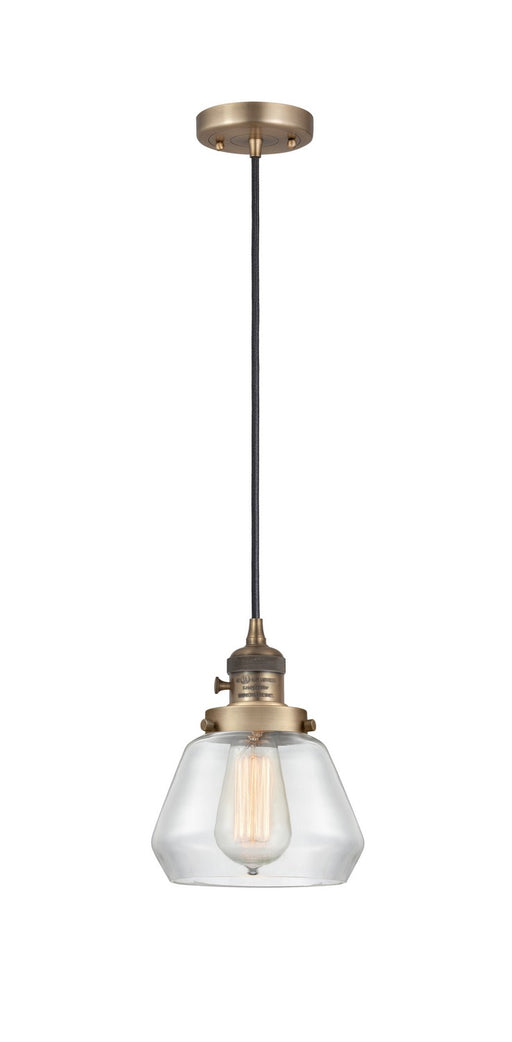 Innovations - 201CSW-BB-G172-LED - LED Mini Pendant - Franklin Restoration - Brushed Brass