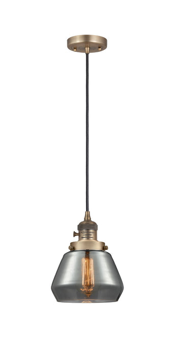 Innovations - 201CSW-BB-G173 - One Light Mini Pendant - Franklin Restoration - Brushed Brass