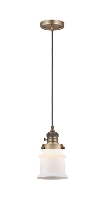 Innovations - 201CSW-BB-G181S - One Light Mini Pendant - Franklin Restoration - Brushed Brass