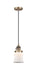 Innovations - 201CSW-BB-G181S - One Light Mini Pendant - Franklin Restoration - Brushed Brass