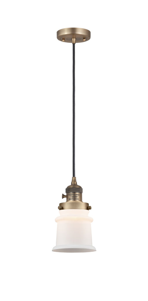 Innovations - 201CSW-BB-G181S-LED - LED Mini Pendant - Franklin Restoration - Brushed Brass