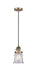 Innovations - 201CSW-BB-G182S - One Light Mini Pendant - Franklin Restoration - Brushed Brass