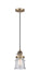 Innovations - 201CSW-BB-G184S - One Light Mini Pendant - Franklin Restoration - Brushed Brass