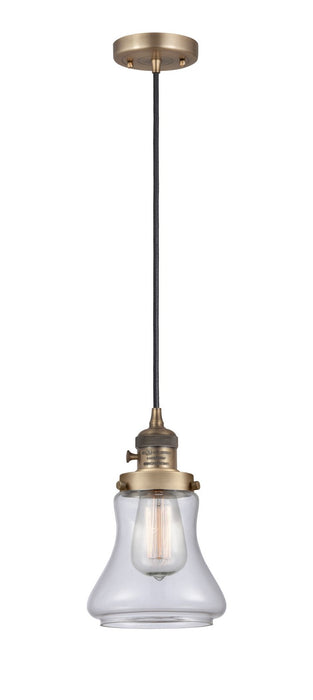 Innovations - 201CSW-BB-G192 - One Light Mini Pendant - Franklin Restoration - Brushed Brass