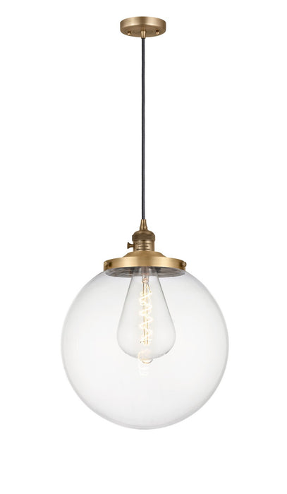 Innovations - 201CSW-BB-G202-14 - One Light Mini Pendant - Franklin Restoration - Brushed Brass