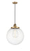 Innovations - 201CSW-BB-G202-14 - One Light Mini Pendant - Franklin Restoration - Brushed Brass