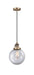 Innovations - 201CSW-BB-G202-8 - One Light Mini Pendant - Franklin Restoration - Brushed Brass