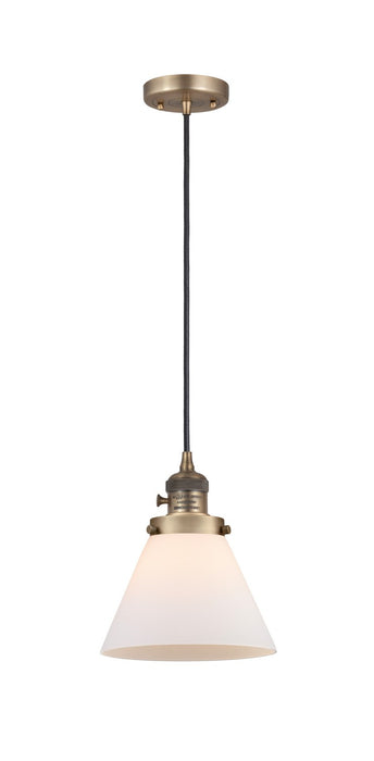 Innovations - 201CSW-BB-G41 - One Light Mini Pendant - Franklin Restoration - Brushed Brass