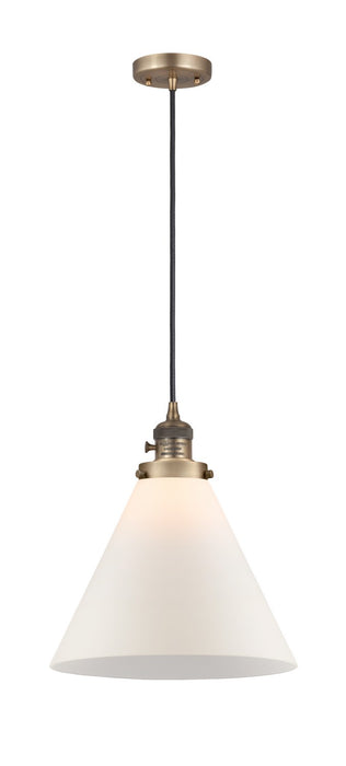 Innovations - 201CSW-BB-G41-L - One Light Mini Pendant - Franklin Restoration - Brushed Brass