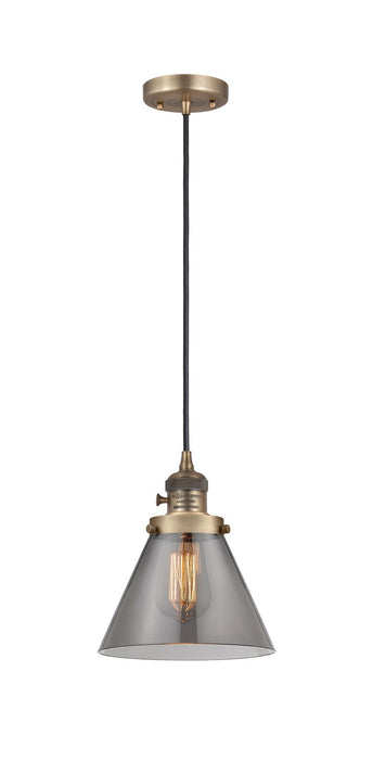 Innovations - 201CSW-BB-G43 - One Light Mini Pendant - Franklin Restoration - Brushed Brass