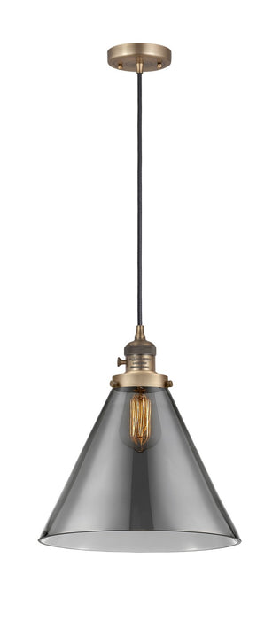 Innovations - 201CSW-BB-G43-L - One Light Mini Pendant - Franklin Restoration - Brushed Brass