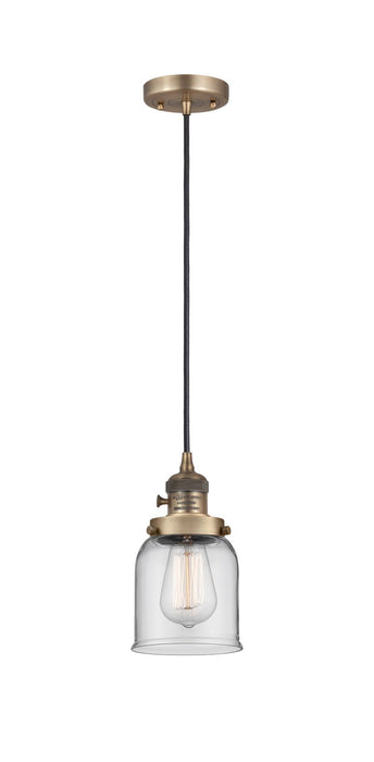 Innovations - 201CSW-BB-G52 - One Light Mini Pendant - Franklin Restoration - Brushed Brass