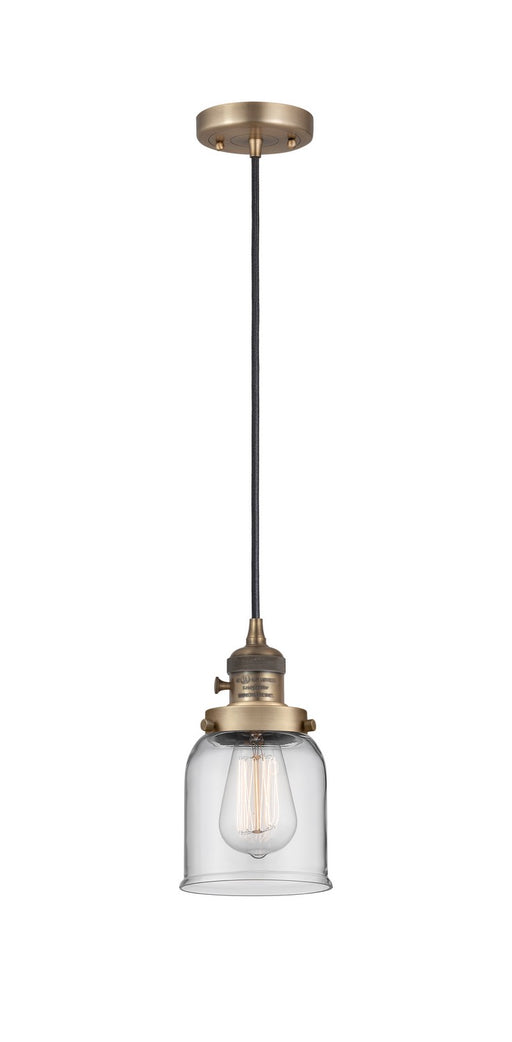 Innovations - 201CSW-BB-G52 - One Light Mini Pendant - Franklin Restoration - Brushed Brass