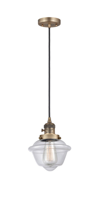 Innovations - 201CSW-BB-G532-LED - LED Mini Pendant - Franklin Restoration - Brushed Brass