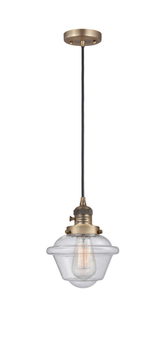 Innovations - 201CSW-BB-G534 - One Light Mini Pendant - Franklin Restoration - Brushed Brass