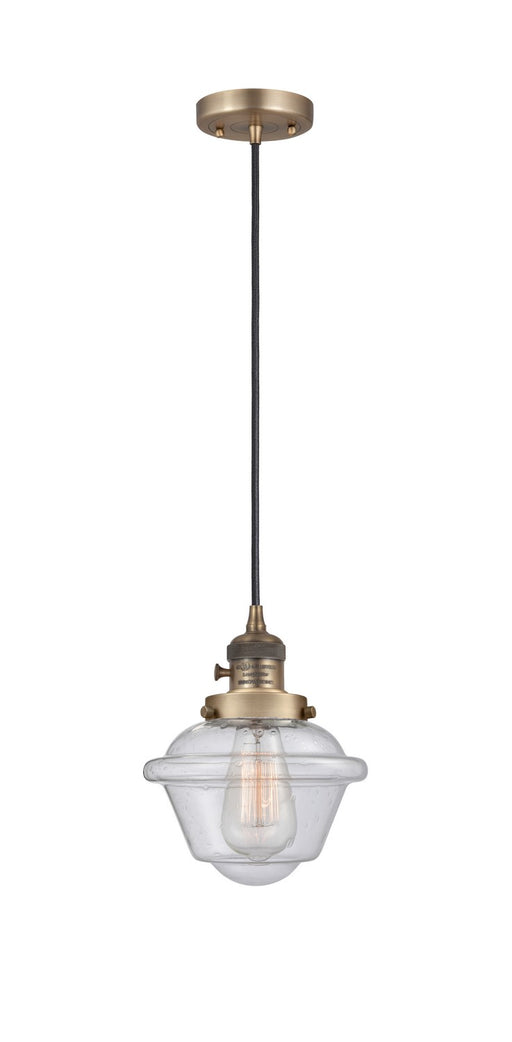 Innovations - 201CSW-BB-G534 - One Light Mini Pendant - Franklin Restoration - Brushed Brass