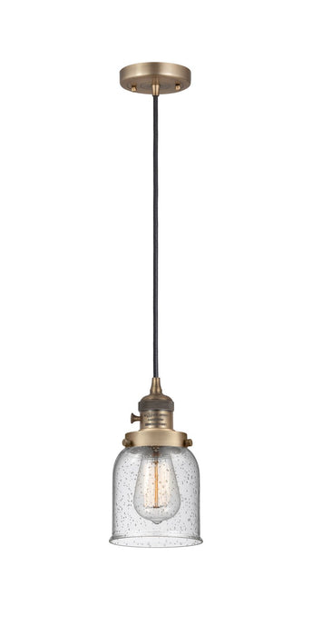 Innovations - 201CSW-BB-G54 - One Light Mini Pendant - Franklin Restoration - Brushed Brass